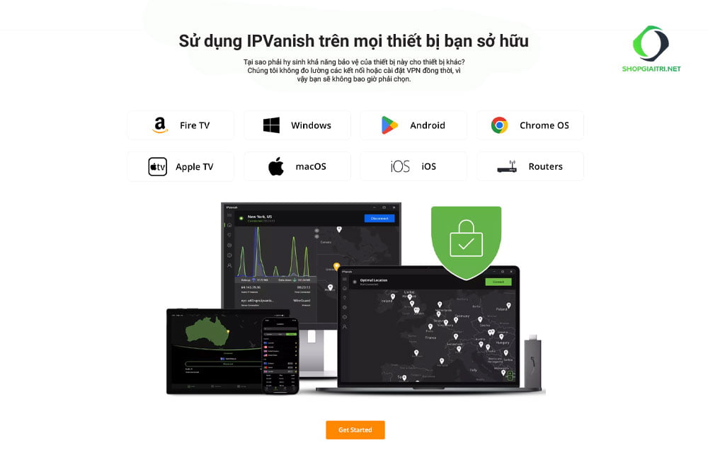 Ưu điểm của tài khoản IPvanish