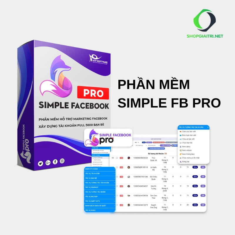 SIMPLE FACEBOOK PRO 1 Năm- Giải Pháp Hỗ Trợ Bán Hàng Hiệu Quả Trên Facebook