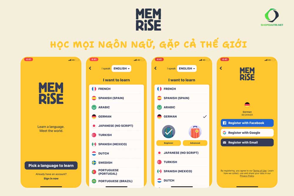 Tài khoản Memrise  1
