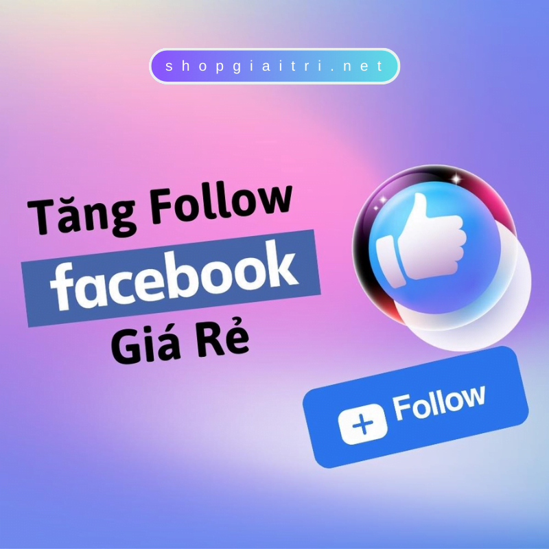 Tăng Follow Facebook Giá Rẻ 9đ/follow